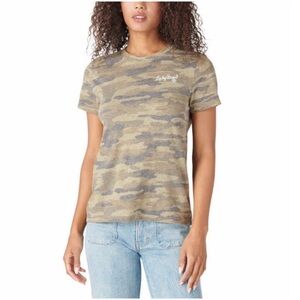NWT Lucky Brand Ladies Graphic Tee CAMO - size M
